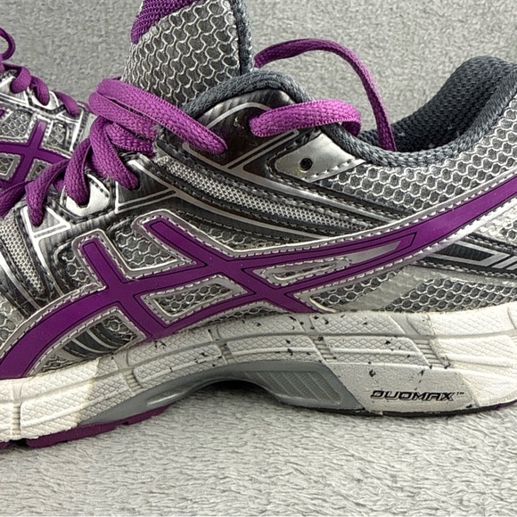 ASICS Women's GT-100 Silver and Purple Athletic Shoes Size 7.5 - Picture 7 of 13